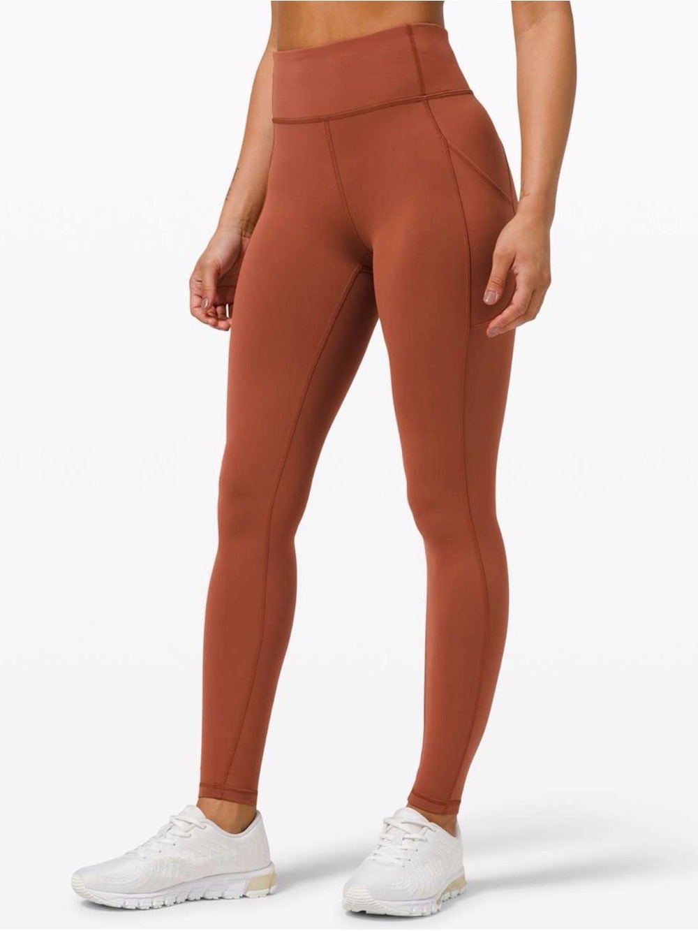 Lululemon Athletica Invigorate Dark Terracotta Leggings Size 6